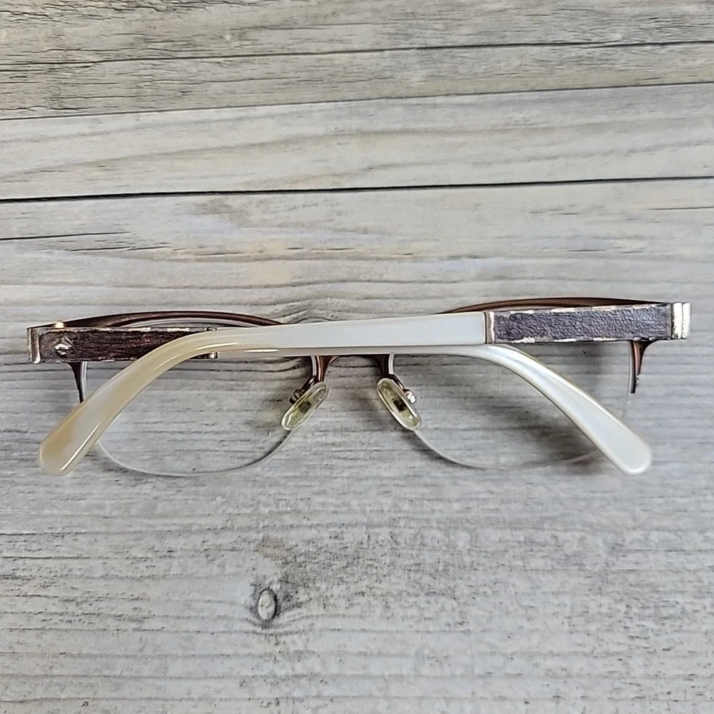 Kate Spade NY Valary PJW Eyeglasses Frames Only 51-16-135 Half Rim Adjustable‎